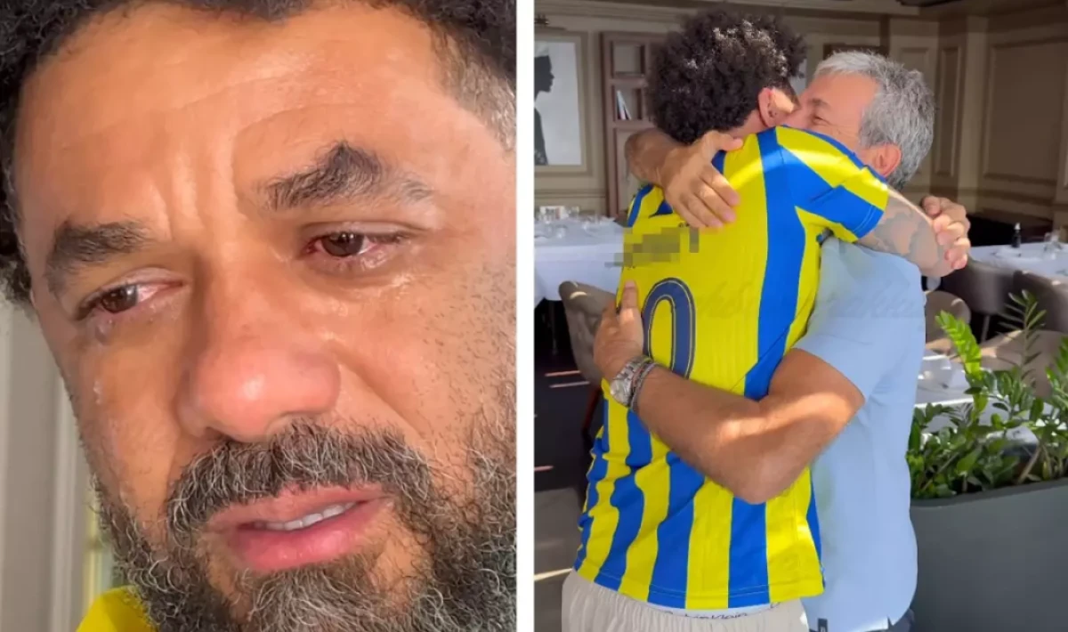 Aykut Kocaman ile buluşan Baroni gözyaşlarını tutamadı! Yanına o formayla gitti