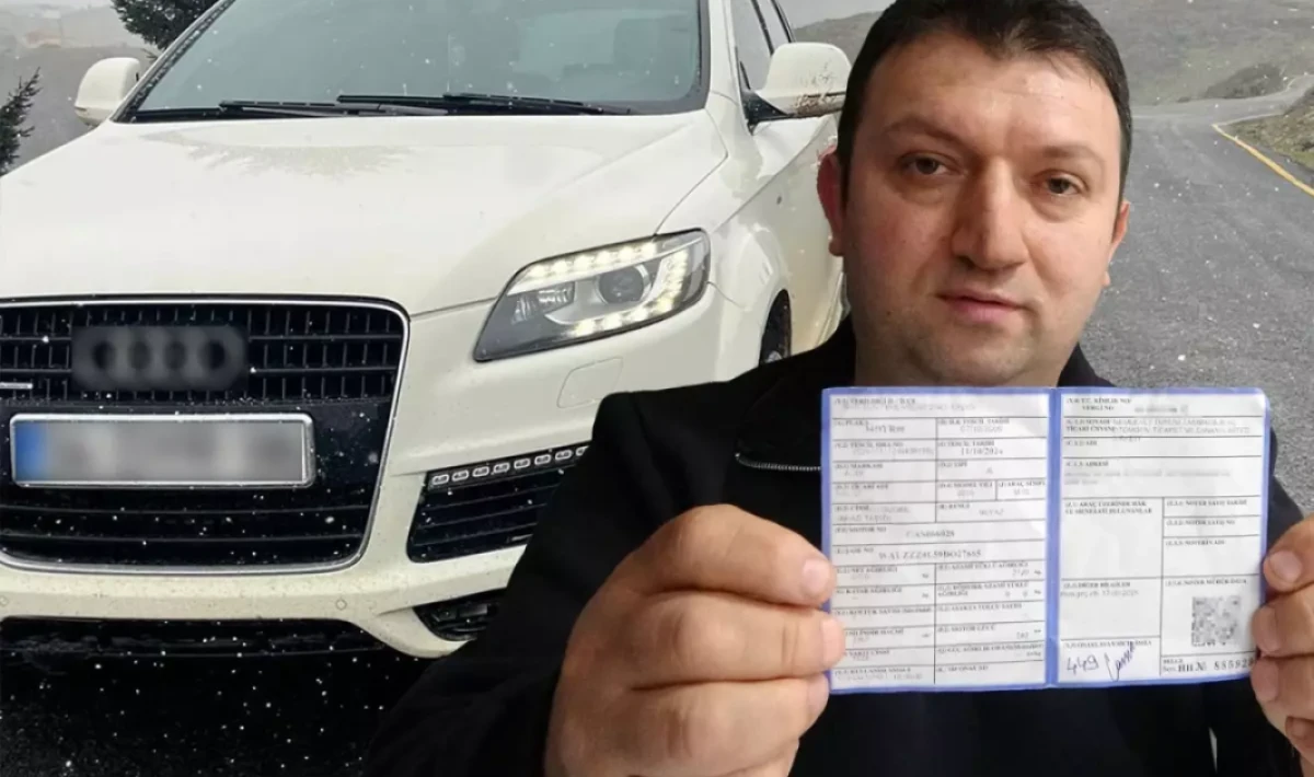 Galeriden aldığı lüks araca çevirmede el konuldu